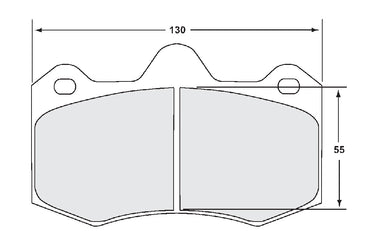 PFC Racing Brake Pad shape no. 7869